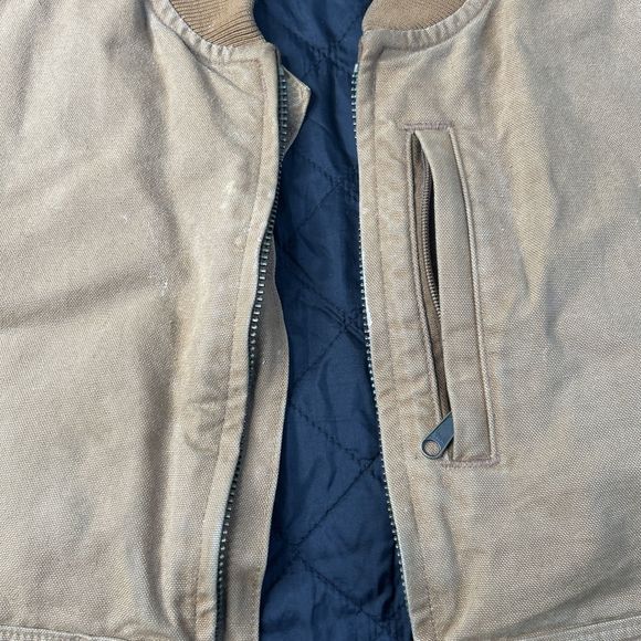 Carhartt Duck Work‎ Vest Men's Size 2XL Loose Fit Tan Insulated Brown OV4395-M - Picture 7 of 15